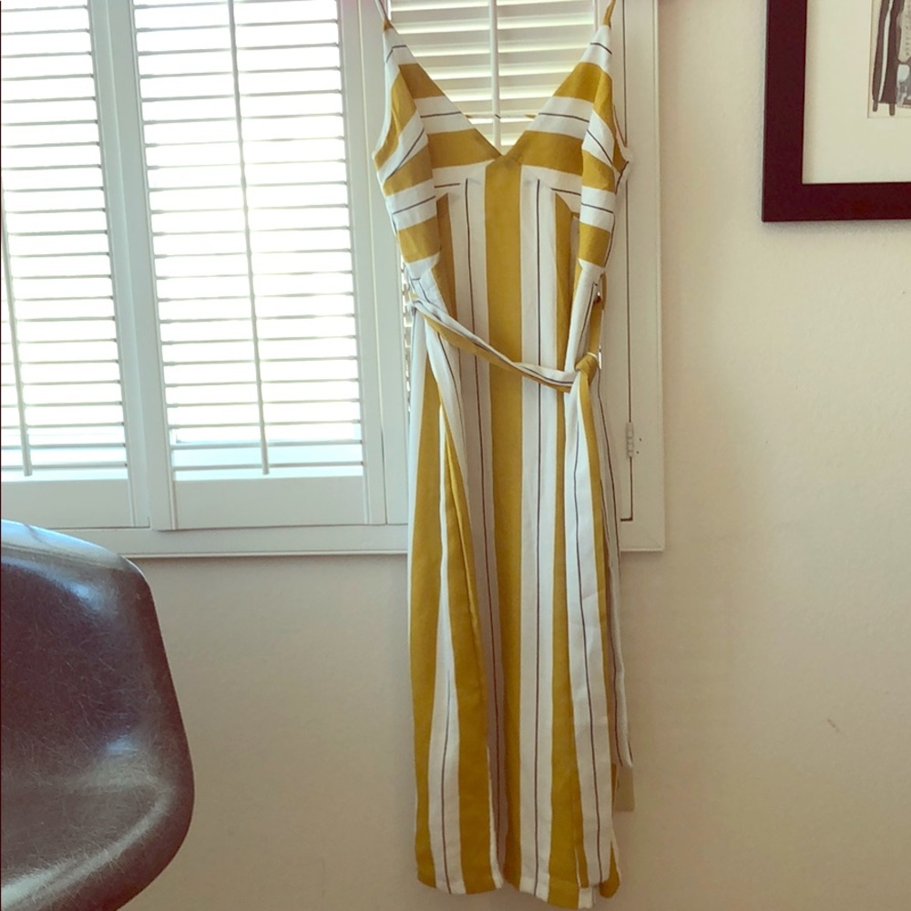 Striped Midi Belted Sundress